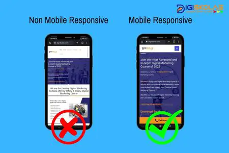 how Mobile responsive website looks